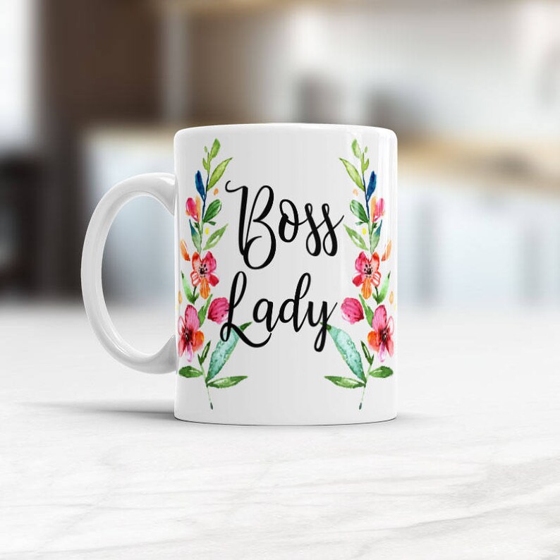 Boss Lady Mug, Boss coffee Mug, Gift for Boss Lady, Funny Office cup, I'm The Boss ceramic tea mug, Lady Boss Mug, Boss Lady Coffee Mugs image 1