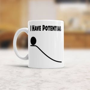 Physik Geschenk Ich habe Potenzialbecher Energie-Kaffeebecher für Wissenschaftler, Wissenschaftslehrer, Studenten der Wissenschaften, Physikbecher, Physiklehrer Geschenk