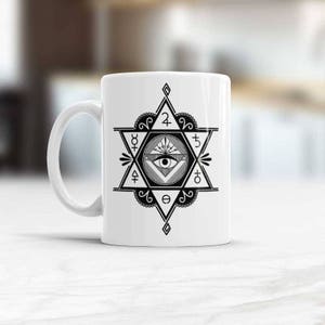 Occult mug Alchemy Symbol mug, Coffee - Tea Mug, Mystic symbol Alchemy magic art mug, Antique symbols