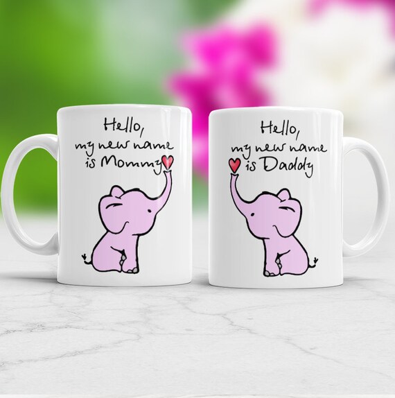 Gift for New Mom and Dad Mug Set Perfect for New Mom and Dad Hello