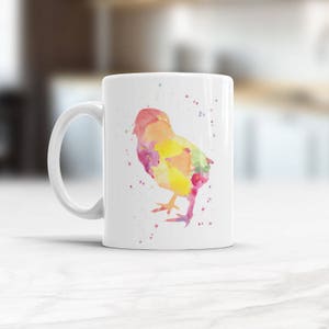 Chicken Mug, Chicken Watercolor Ceramic Mug, Chicken Coffee Mug, Chicken Cool Kitchen decor, kids mug with Chicken, Mug for personalise