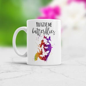 Gift for Doctor Woman You Give Me Butterflies Watercolor Art Mug Unique Gift for Boyfriend Medical Student Gastroenterology Romantic