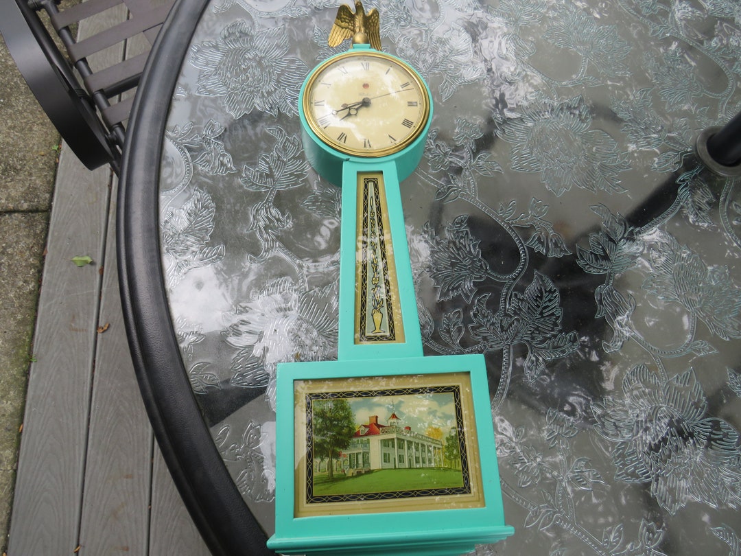 Vintage Telechron Electric Wall Banjo Clock Etsy