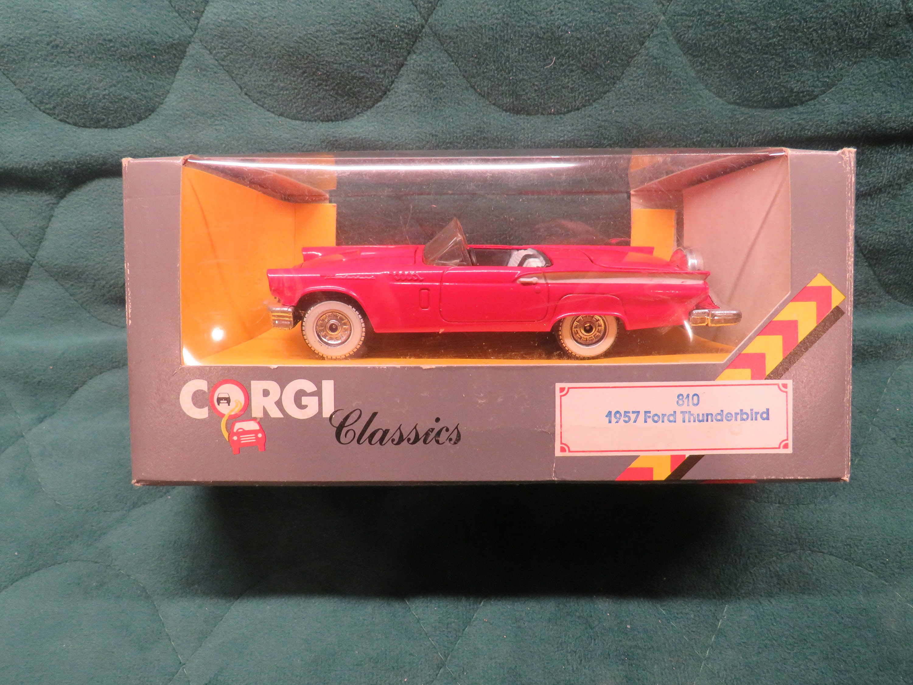 Vintage Corgi Classic 1957 Red Ford Thunderbird 810 Etsy