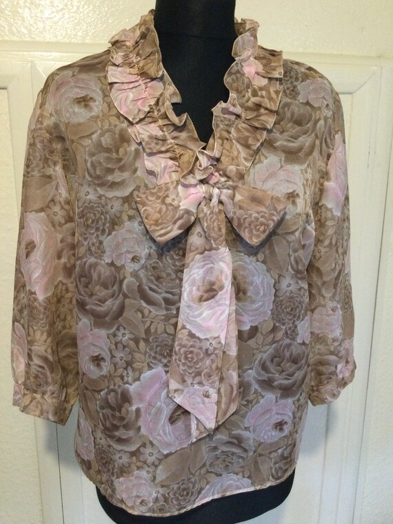 Vintage chiffon blouse