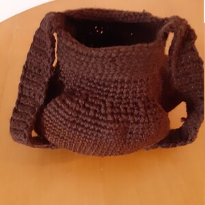 Brown Fairy Mushroom Purse