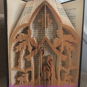 Modello combinato taglia e piega a libro PRESEPE di Natale 621 pagine, regalo di Natale, download istantaneo