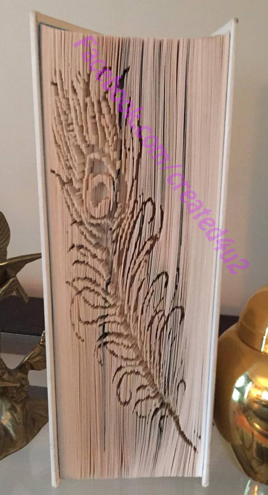 Cut & Fold Book Folding Pattern Intricate PEACOCK FEATHER 659 Pages ...