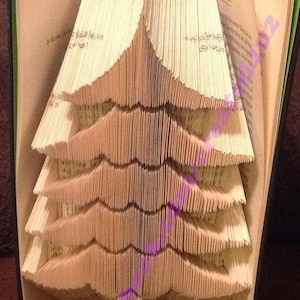 Combi Cut & Fold Book Folding Pattern SIMPLE CHRISTMAS TREE 499 Pages Xmas Gift Instant Download