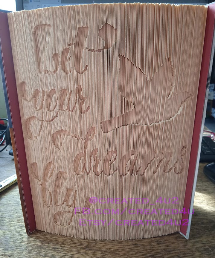 Paper, Party & Kids Papercraft CUT & Fold Book Folding Pattern Custom