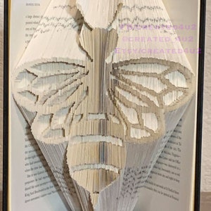 Combi Cut & Fold Book Folding Pattern Of  BEE 511 Pages New Home House Gift Queen Bee Hive Insects *Instant Download*