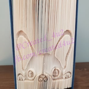 Cut & Fold Book Folding Pattern Unique Gift FRENCHIE DOG On EDGE  Book Art 521 PagesInstructions Per Lovers Home Decor **Instant Download**