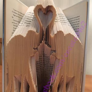 Combi Cut & Fold Book Folding Pattern Unique Gift ELEPAHNTS HEART With Trunk Book Art 531 Pages With Instructions **Instant Download**