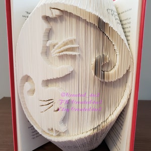 Combi Cut & Fold Book Folding Pattern CAT YING YANG Book Art 521 Pages With Instructions Pet Lovers Unique Gift **Instant Download**