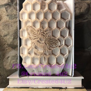 Combi Cut & Fold Book Folding Pattern BEE HIVE Honey Comb 521 Pages New Home House Gift Queen Bee Insects *Instant Download*