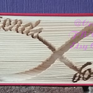 Taglia e piega Libro Modello di piegatura orizzontale INFINITY FOREVER FRIENDS 459 pagine Istruzioni Regalo unico Matrimonio migliore amico *Download immediato*