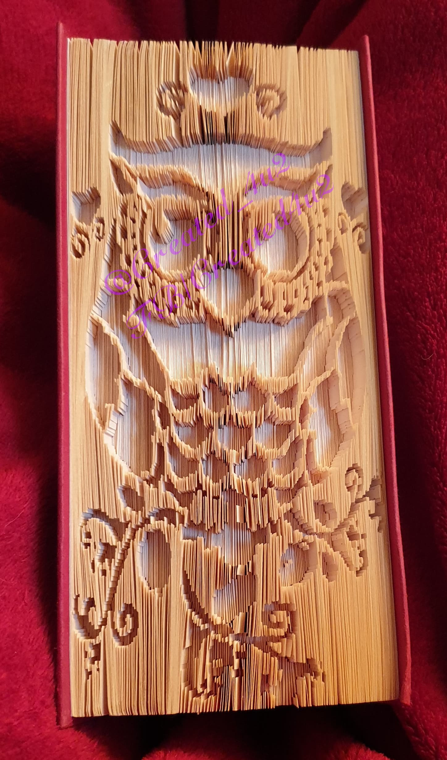 Cut & Fold Book Folding Pattern Detailed OWL 511 Pages With Instructions Unique Gift **Instant D