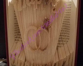 Combi Cut & Fold Book Folding Pattern HAPPY ANNIVERSARY 599 Pages Unique Gift Wedding Rings With Instructions **Instant Download**