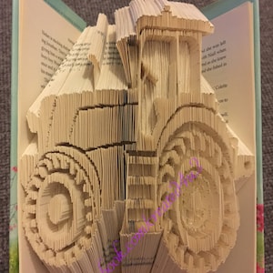 Combi Cut & Fold Book Folding Pattern TRACTOR  599 Pages *+FREE Pattern* With Instructions Boys Room Unique Gift *Instant Download*