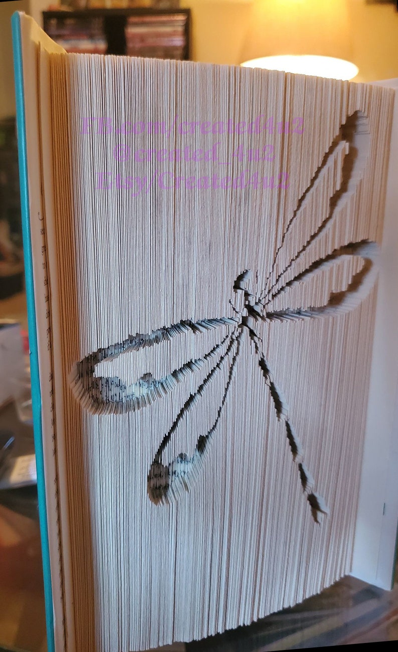 Cut & Fold Book Folding Pattern DRAGONFLY 501 Pages With - Etsy
