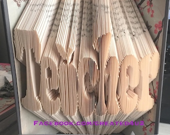 Cut & Fold Combi Book Folding Pattern TEACHER With APPLE A 400 Pages With Instructions Unique Gift **Instant Download**