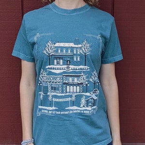 Bedford Falls Christmas Graphic Tee | It&#39;s a Wonderful Life | Holiday Outfit | Themed Christmas Outfit | Christmas Movies Graphic Design