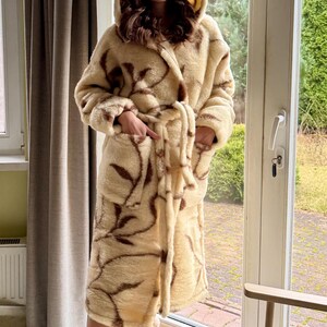 Unisex Sheep Wool Bathrobe Blue Merino Wool Robe With Hood - Etsy