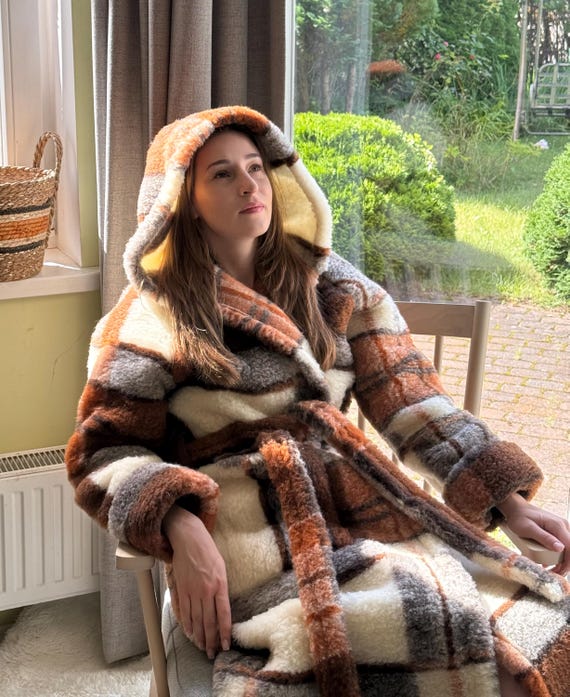 knitted dressing gown Merino Silk Seamless Knit Dressing Gown | Premium Merino Sleepwear
