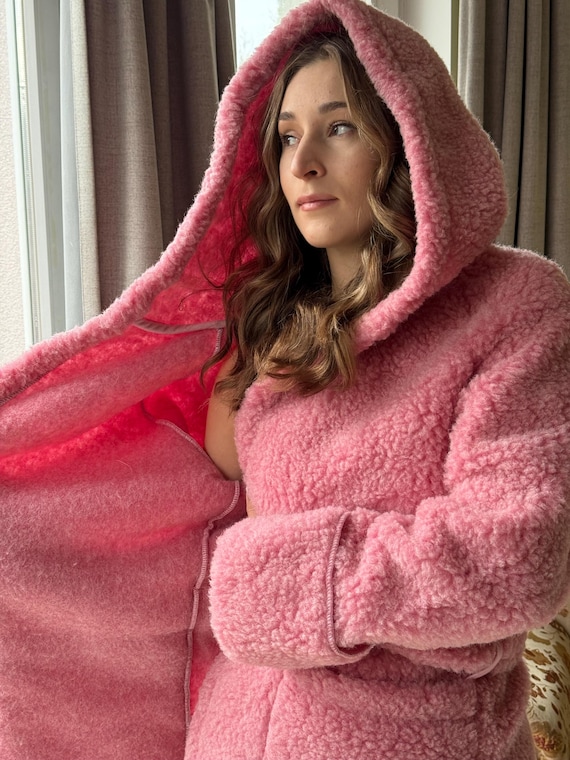 ladies merino wool dressing gown Cashmere & Merino Luxe Dressing Gown