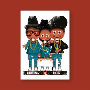Natal em Hollis, inspirado em Run DMC, cartão de Natal Nutcracker Rockers