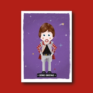 Noël cosmique, Mick Jagger (The Rolling Stones) Casse-Noisette Rockers Carte de Noël