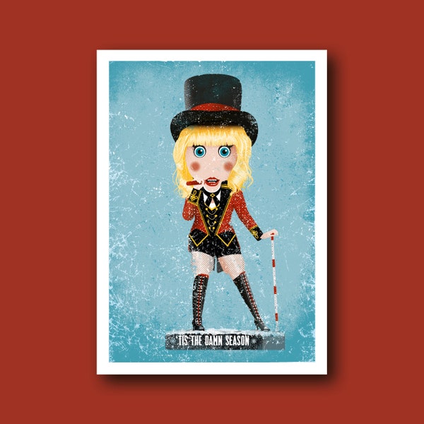 Tis The Damn Season, Taylor Swift, Nussknacker, Rockers Weihnachtskarte, Grußkarte, Geburtstagskarte