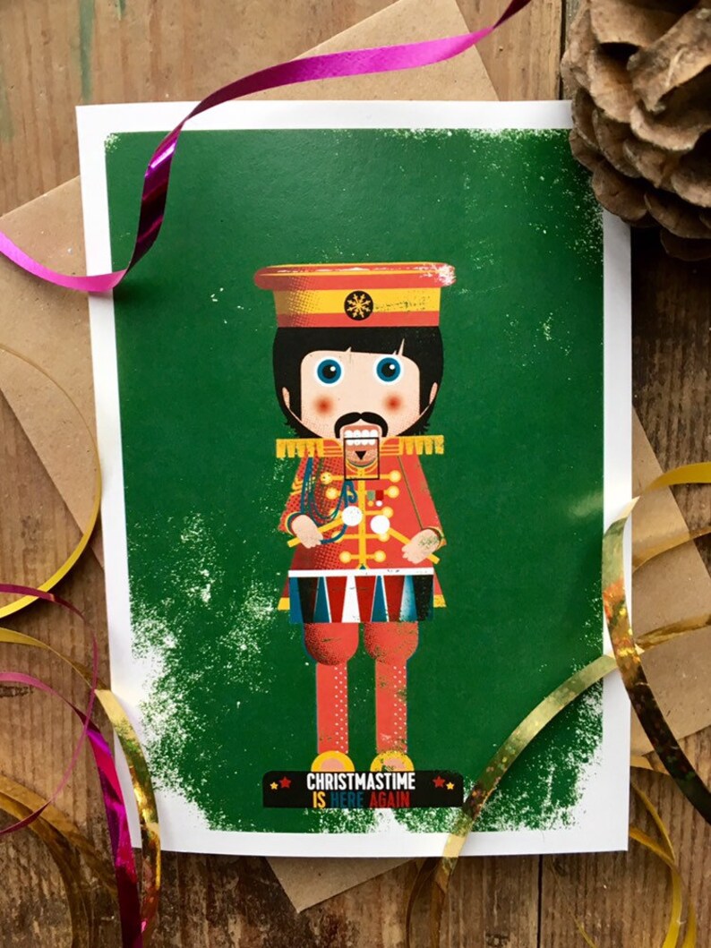 Fab Four the Beatles Nutcracker Rockers Christmas Cards Pack Etsy