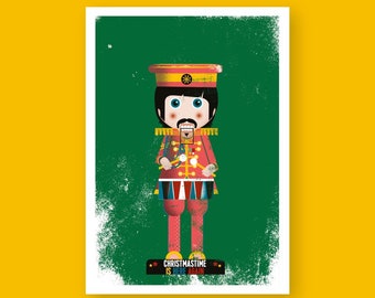 Christmastime is here again, Ringo Starr (The Beatles) Nutcracker Rockers Christmas Card