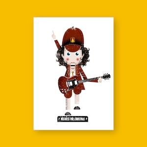 Mistress For Christmas, Angus Young (AC/DC), Nussknacker Rockers Weihnachtskarte