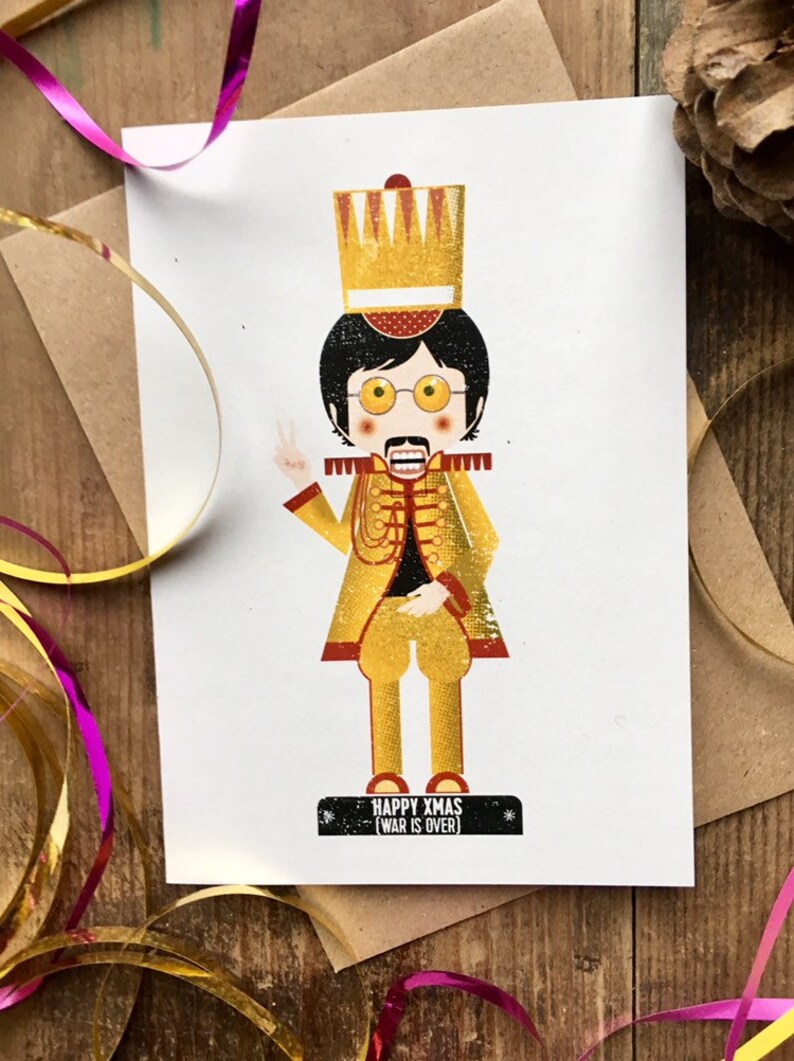 Fab Four the Beatles Nutcracker Rockers Christmas Cards Pack Etsy