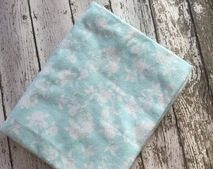 Blue Floral Receiving Blanket Etsy