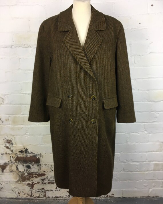 vintage burberry wool coat