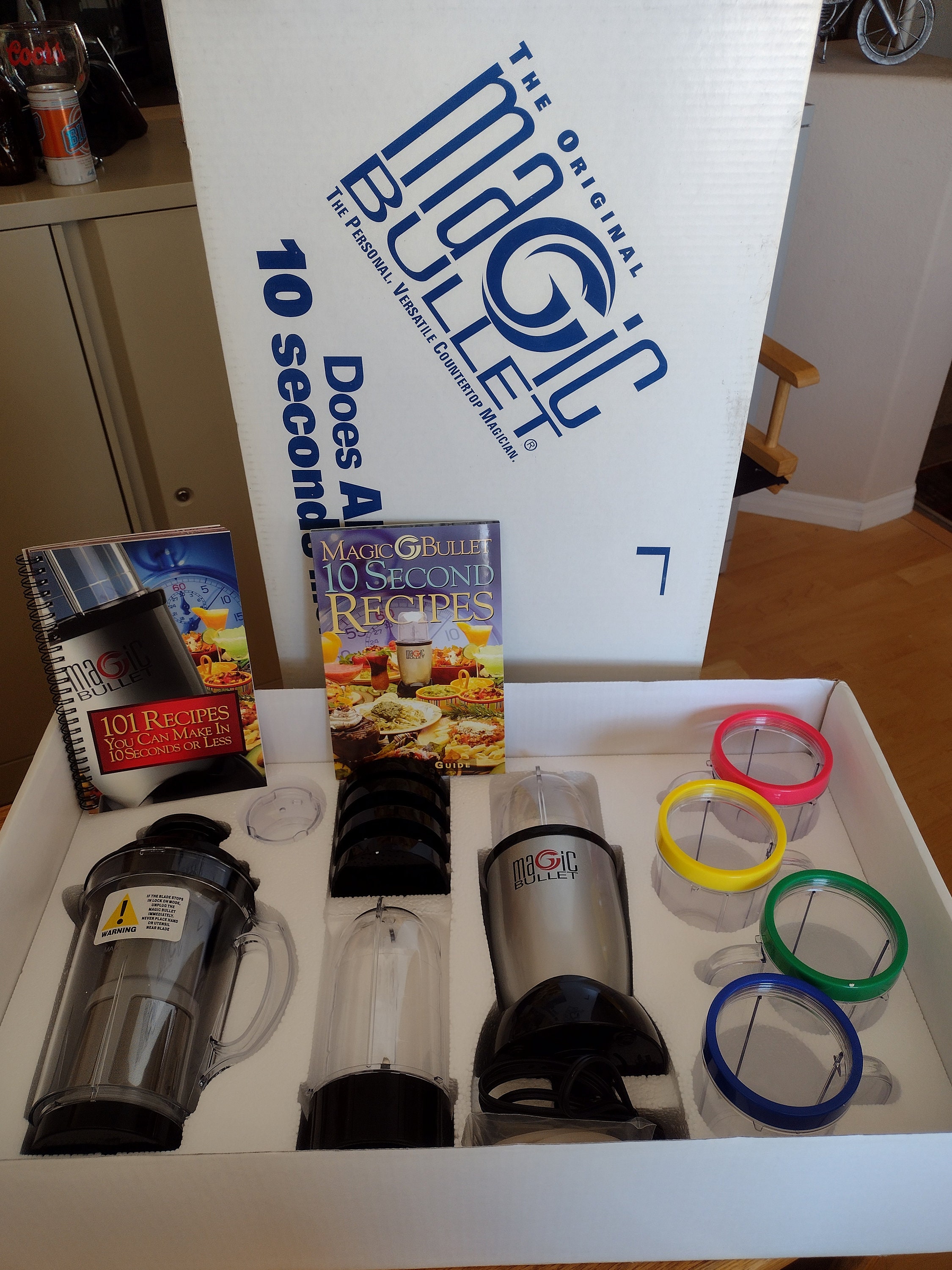 Magic Bullet Blender 3 Cups 2 Lids 1 Blade Replacement Parts New in Open  Box