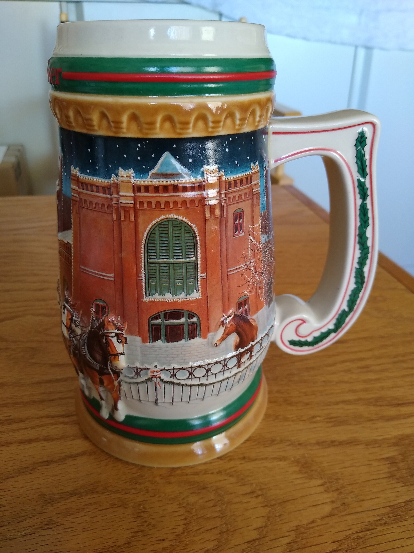 Budweiser Holiday Stein Home for the Holidays New in Box Etsy