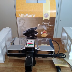 villaware prego pizzelle maker