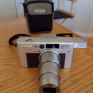 Canon Sure Shot Classic 120 35 Mm Camera, Case, Tested, New