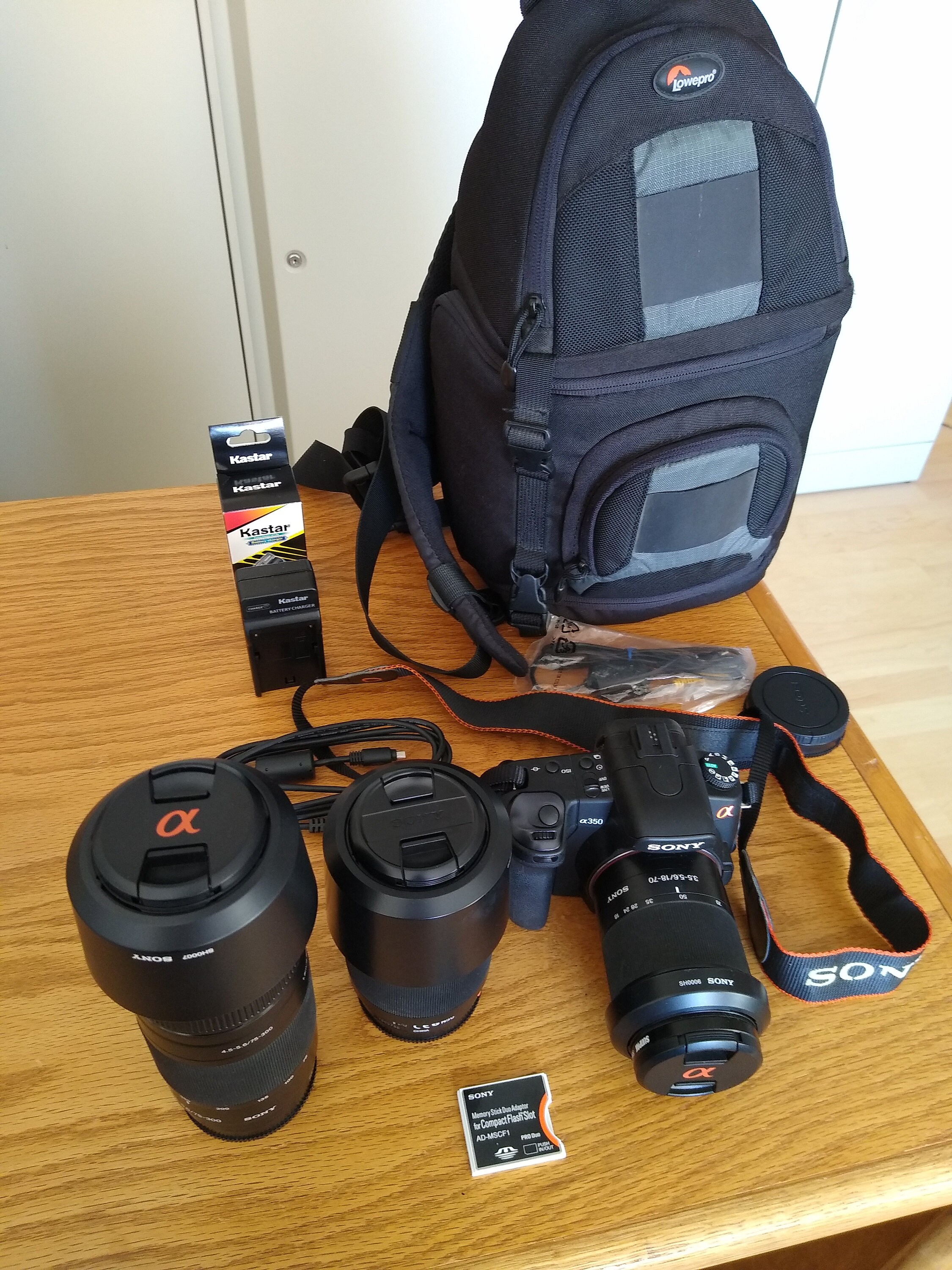 Sony Alpha A350 DSLR Camera Kit 3 Lenses Case Cables New - Etsy