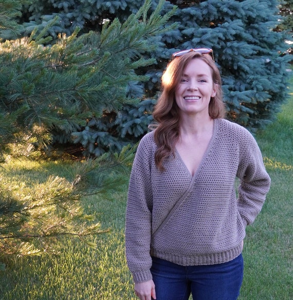 Crochet Wrap Sweater Pattern 