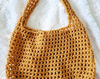 The Net Bag | Crochet Bag Pattern | Crochet Purse Pattern | Crochet Market Bag