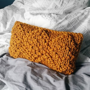 Chunky Knit Pillow Pattern, Bulky Knit Pillow Pattern, The Olivia Pillow Pattern, Pattern for Chunky Knit Pillow