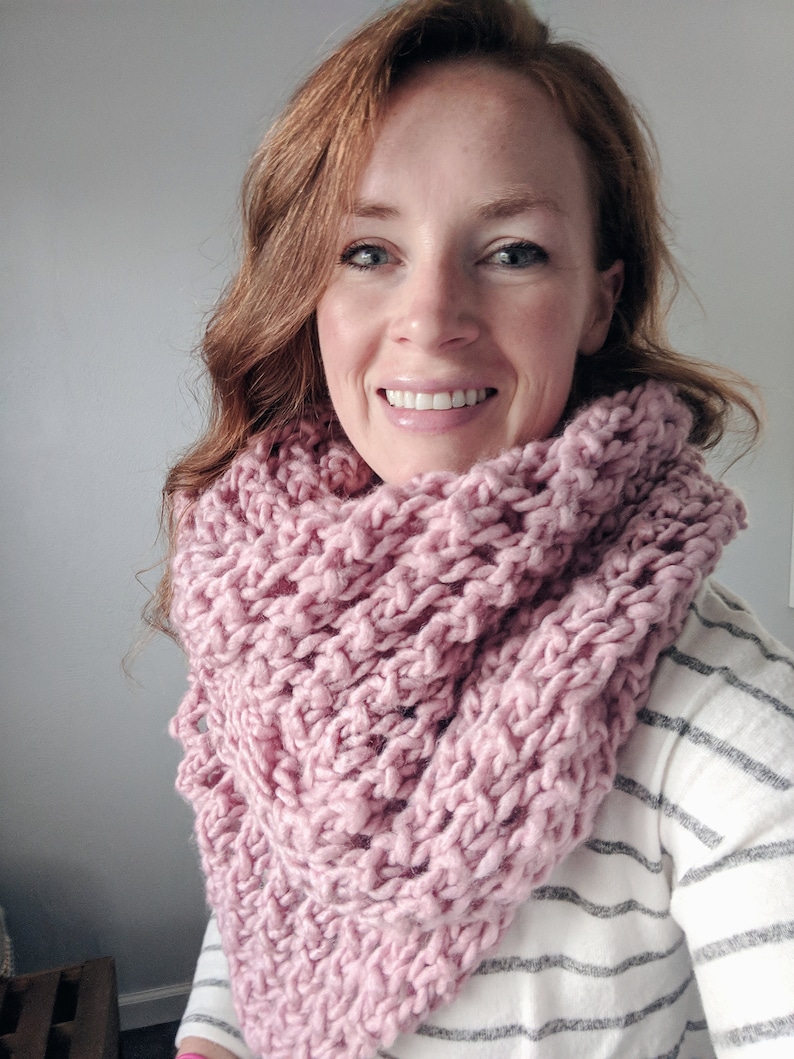Knit Scarf Pattern // Women's Scarf Knitting Pattern // Etsy