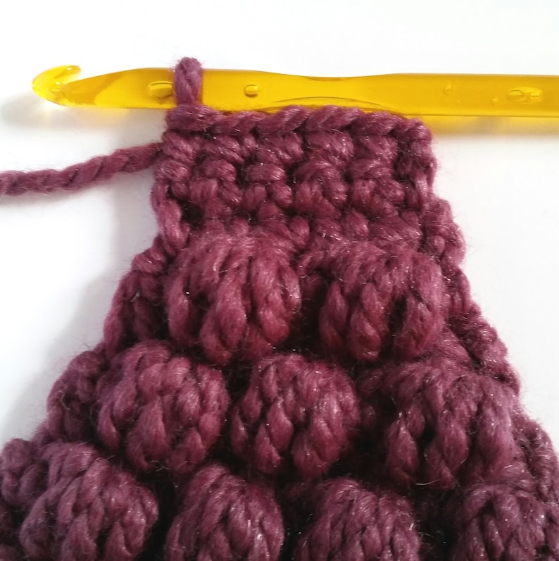 Crochet Tote Bag PATTERN Crochet Bobble Tote, Yarn Bag, Project Tote, Crochet Yarn Tote, Super Bulky Crochet Tote, Crochet Project Tote image 4