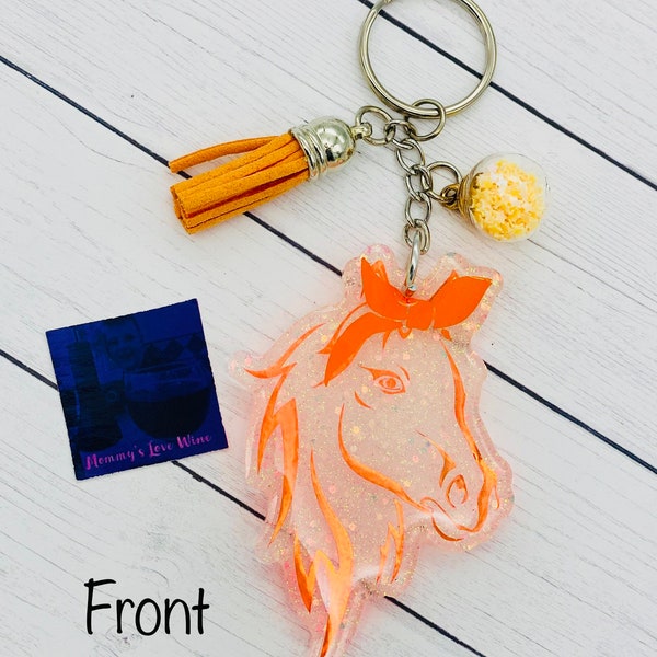 Horse Keychain Etsy