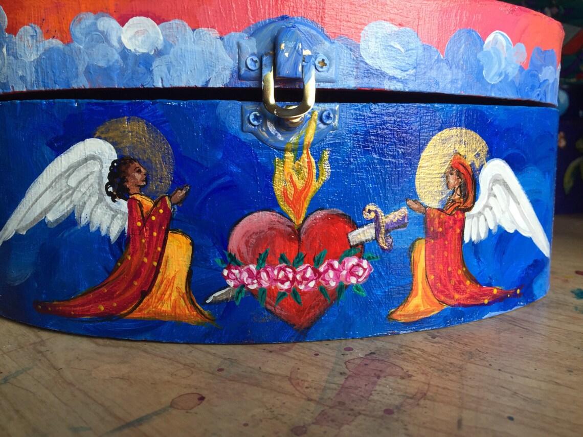 Virgin Mary Hand Painted Box image 1